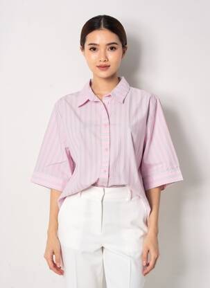 Chemisier manches courtes manches courtes rose B.YOUNG femme