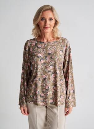 T-shirt manches longues manches longues marron JENSEN femme