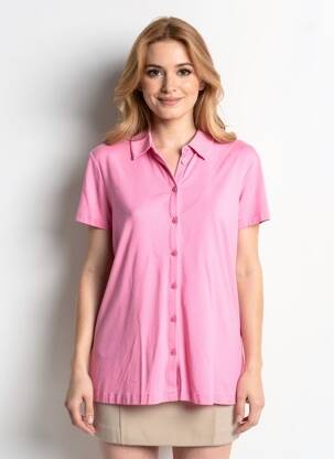 Chemisier manches courtes manches courtes rose SURKANA femme
