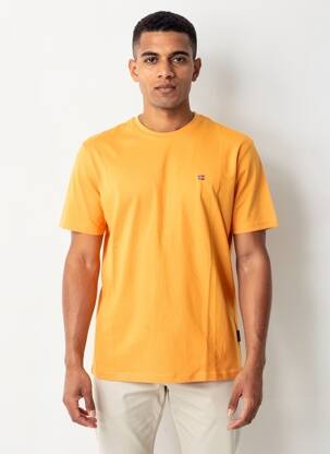 T-shirt coupe cintrée manches courtes orange NAPAPIJRI homme