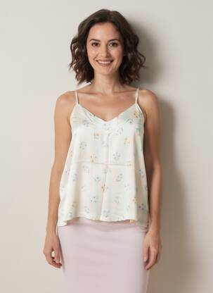 Top manches bretelles ajustables fines bretelles bleu PAKO LITTO femme