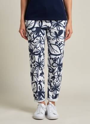 Jogging slim taille normale bleu RABE femme