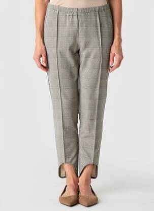 Pantalon 7/8 taille élastique taille normale beige MERI & ESCA femme