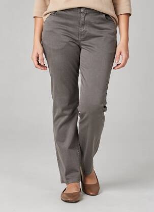 Pantalon slim taille normale taille normale gris MERI & ESCA femme