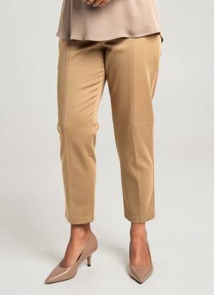 Pantalon 7/8 stretch taille normale marron MERI & ESCA femme