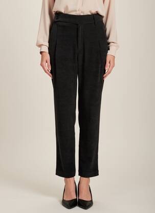 Pantalon chino stretch taille normale noir MOLLY BRACKEN femme