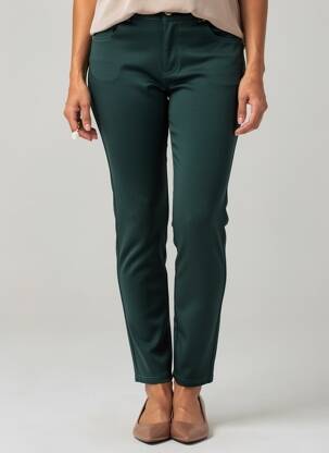 Pantalon slim stretch taille normale vert LCDN femme
