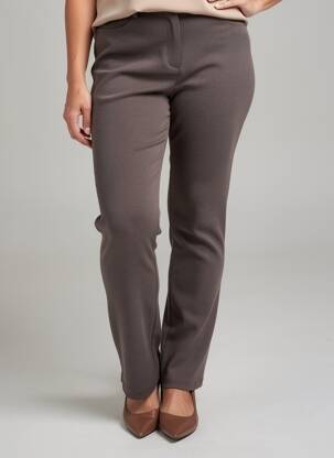 Pantalon slim stretch taille normale gris GUY DUBOUIS femme