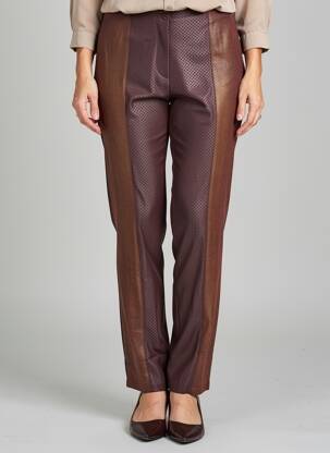 Pantalon slim taille normale taille normale violet FRANCE RIVOIRE femme