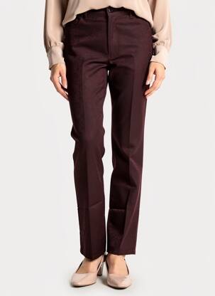 Pantalon slim taille normale taille normale violet QUATTRO femme