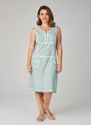 Robe mi-longue sans manche sans manche bleu MERI & ESCA femme