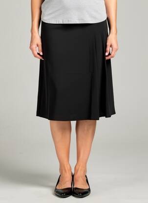 Jupe mi-longue taille normale noir MERI & ESCA femme