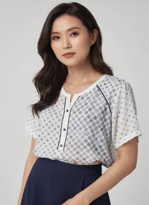 Top stretch manches courtes blanc BAGORAZ femme