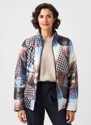 Doudoune manches longues sans capuche bleu MERI & ESCA femme