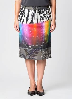 Jupe mi-longue stretch gris MERI & ESCA femme