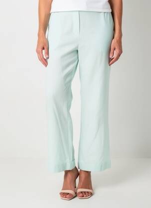 Pantalon droit taille élastique taille normale bleu LESLIE femme