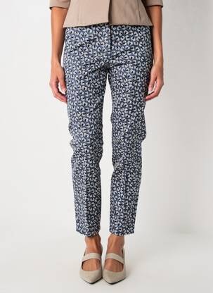 Pantalon slim tissage popeline taille normale bleu GARDEUR femme