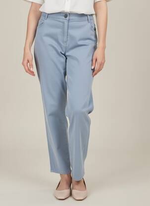 Pantalon droit stretch taille normale bleu FUEGO WOMAN femme