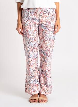 Pantalon flare stretch taille normale rose GARDEUR femme
