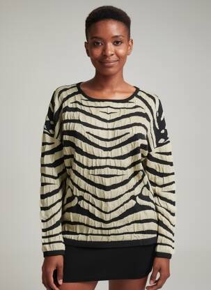 Pull coupe cintrée manches longues beige PAUL BRIAL femme