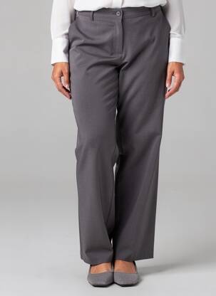Pantalon droit stretch taille normale gris PAUL BRIAL femme