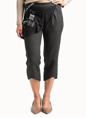 Pantacourt coupe droite taille normale noir ALL BEAUTIFUL femme