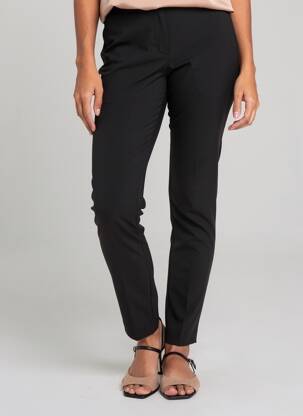 Pantalon slim taille élastique taille normale noir LAUREN VIDAL femme