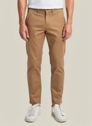 Pantalon chino stretch taille normale marron TIFFOSI homme