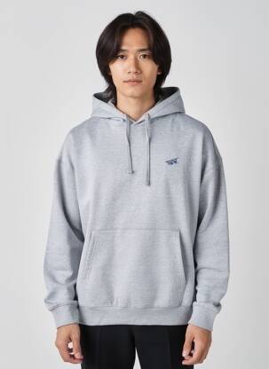 Sweat-shirt à capuche tissage jersey manches longues gris TIFFOSI homme