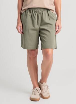 Bermuda taille élastique taille normale vert SOYACONCEPT femme
