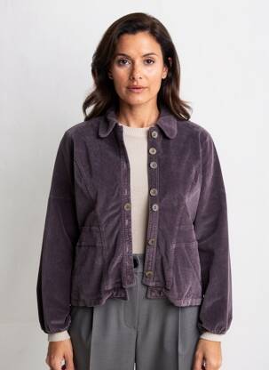 Veste casual poches violet MAE MAHE femme