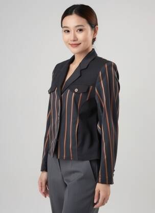 Blazer poches noir PAUL BRIAL femme