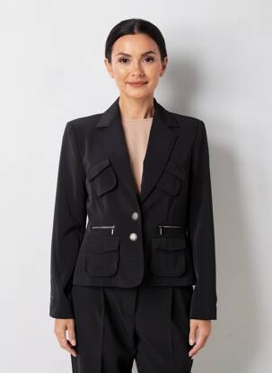 Blazer poches noir PAUL BRIAL femme