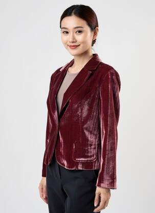 Blazer poches violet ENTRACTE femme
