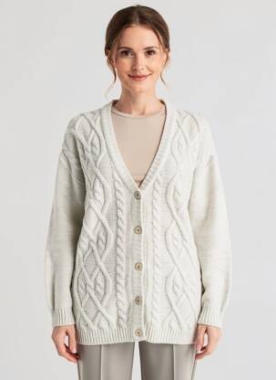 Gilet manches longues stretch gris MONTAGUT femme