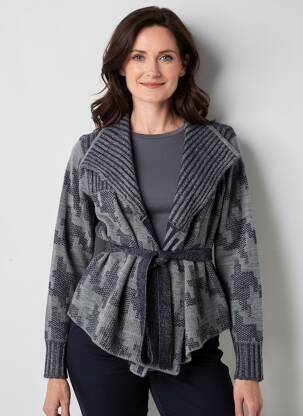 Gilet manches longues stretch gris JOCAVI femme