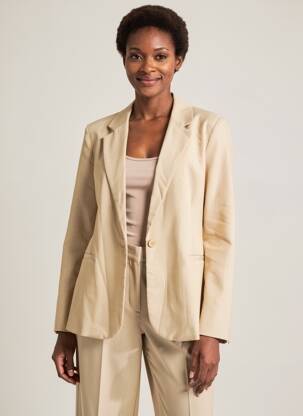 Blazer poches beige SOYACONCEPT femme