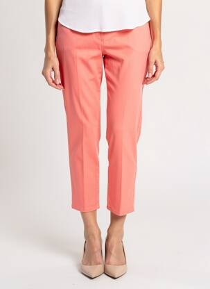 Pantalon 7/8 stretch taille normale orange ANNA MONTANA femme