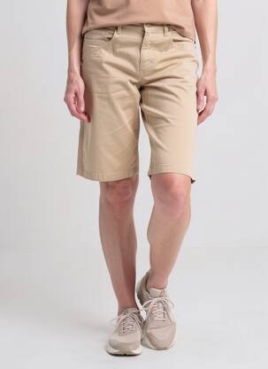 Bermuda tissage popeline beige ANNA MONTANA femme