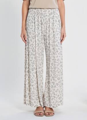 Pantalon large poches taille normale beige NEW COLLECTION femme