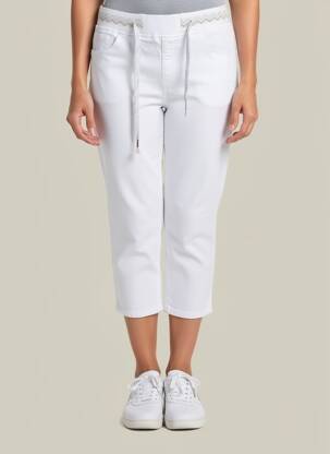 Pantacourt taille haute taille haute blanc MAISON ONADO femme