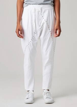 Sarouel taille normale taille normale blanc SISSI FASHION femme