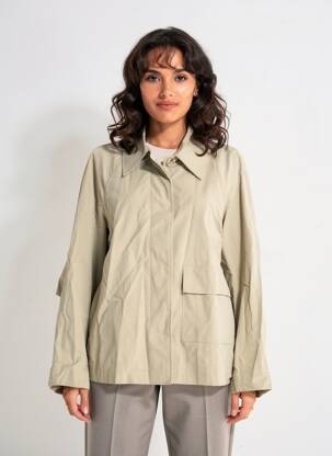 Veste casual finition intérieure doublée beige WIYA femme