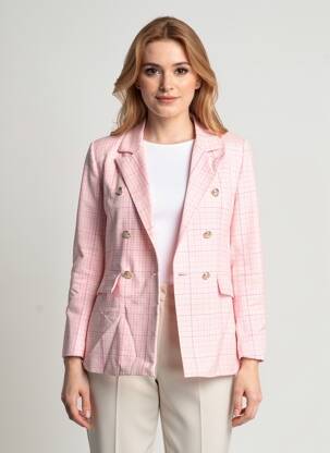 Blazer fausses poches rose MODA femme