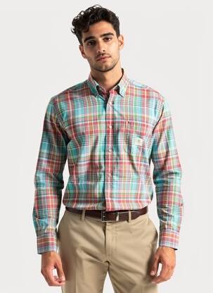 Chemise manches longues poches bleu SERGE BLANCO homme