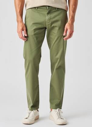 Pantalon chino stretch taille normale vert SERGE BLANCO homme