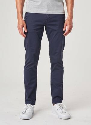 Pantalon chino stretch taille normale bleu SERGE BLANCO homme