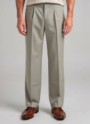 Pantalon droit taille à pinces taille normale gris MEXX homme