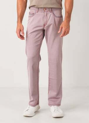 Pantalon droit tissage popeline taille normale rouge DIGEL homme