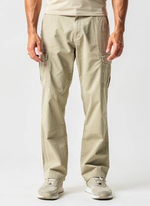 Pantalon cargo tissage popeline taille normale beige CAMEL ACTIVE homme